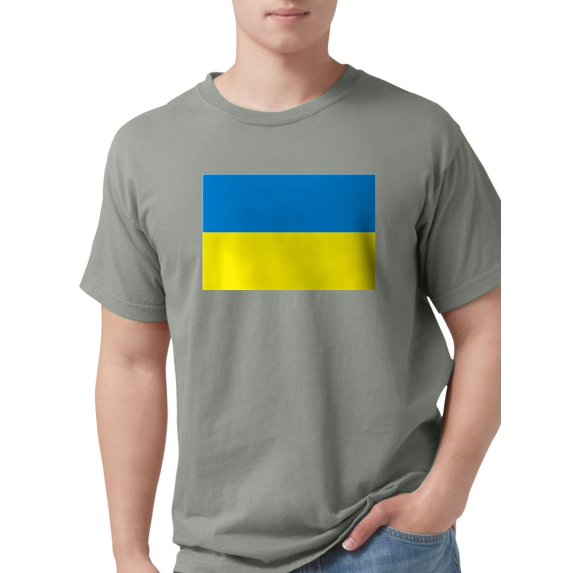 CafePress - Ukraine Flag Men's Comfort Colors® T Shirt - Mens Comfort Colors® Shirt