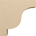 thumbnail image 3 of 8"W x 32"D x 32"H Thin Newport Rough Cedar Woodgrain TimberThane Corbel, Primed Tan, 3 of 6
