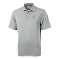 thumbnail image 2 of Men's Cutter & Buck Gray Albuquerque Isotopes Virtue Eco Pique Recycled Polo, 2 of 3