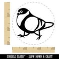 thumbnail image 2 of Strutting Common Rock Pigeon Bird Self-Inking Rubber Stamp Ink Stamper - Red Ink - Small 3/4 Inch, 2 of 7