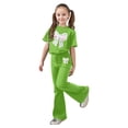 thumbnail image 3 of Gaexia Kids Lounge Sets Girls,Girls Casual Fashion Outfit Bow Short Sleeve Top and Long Pants Comfy Two Piece Playwear Fashion Clothes,11-12 Years, 3 of 6