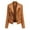 Brown, variant on Women Ladies Lapel Motor Jacket Coat Zip Short Punk Cropped Tops Zip up Women Purdue Womens Coat Women Cold Weather Jacket s Jacket Jacket Women Fitted plus Size Jackets for Women Woman Jackets