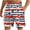 White, variant on WAENQINLA Men's 4th of July Swim Trunks Quick Dry Board Shorts with Pockets Elastic Waist Casual Beach Swimming Short for Men Men Shorts Clearance Under $5