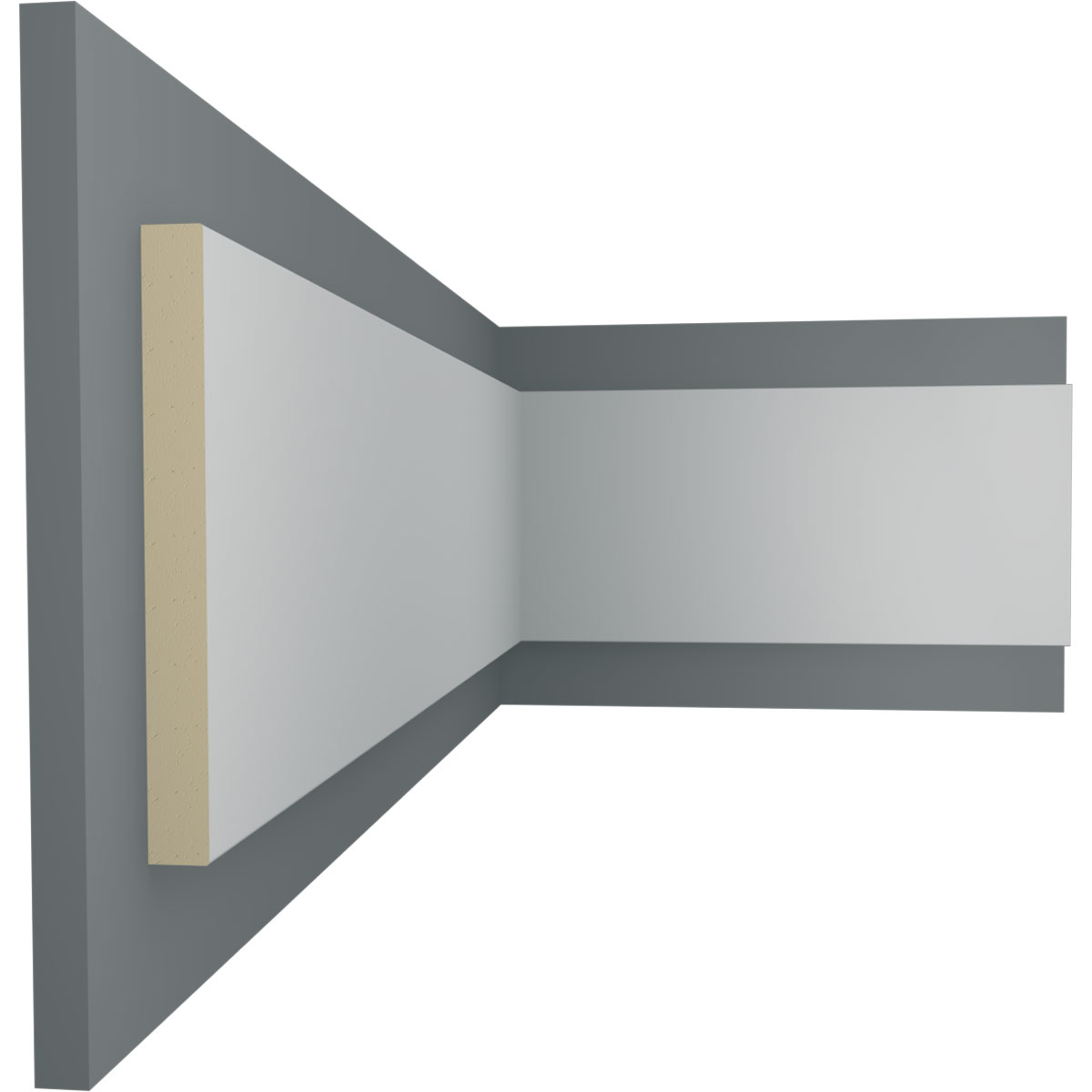 Ekena Millwork 7 1/2"H x 3/4"P x 78 3/4"L, Traditional Smooth Flat Trim Moulding