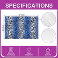 thumbnail image 4 of Blue Leopard Kids Placemats Set of 4,Geometric Dot Stripe Patchwork Table Place Mats,Abstract Cheetah Skin Rustic Farmhouse Kitchen Decor,Noble Chic Placemat Kitchen Table Decoration 12"x18", 4 of 4
