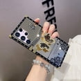 thumbnail image 3 of for Samsung Galaxy S25 Ultra Case with Kickstand, Foldable Butterfly Woman Girly Bling Diamond Mirror Back Golden Plated Shockproof Corners Protection Elegant Cute Cover for S25 Ultra, Black, 3 of 11