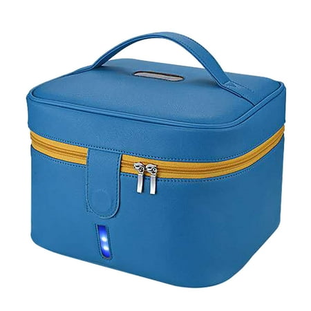 U-V Sterilizer Box,Portable UVC Sanitizer Box,Portable LED Dis Infection Storage Bag Waterproof Ultraviolet Light - Pack with USB Cable Cleaner for Bottle/Underwear/Toothbrush/Beauty Tools