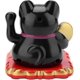 thumbnail image 4 of Gato de la suerte con brazo oscilante solar, bonito gato de la suerte, decoración para el hogar y el coche (gato de la suerte negro), 4 of 5