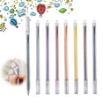 thumbnail image 2 of Glitter Gel Ink Pens, Metallic Color Pens, Spark Your Creativity with Every Color of the Rainbow (8 Colors Capped Glitter Gel Pens) 0.4x6.2", 2 of 7