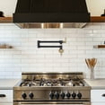 thumbnail image 3 of Wowow Wall Mounted Pot Filler with Double Joint Swing Arms in Black and Gold, 3 of 7