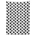 thumbnail image 3 of Ambesonne Cat Tablecloth Rectangular Table Cover, Playful Black Kittens, 60"x90", Black White, 3 of 4