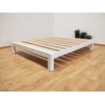 thumbnail image 1 of Base Para Cama Queen Size Muebles GM Tradicional Desarmable Madera de Pino Con Laca Color Blanco, 1 of 6