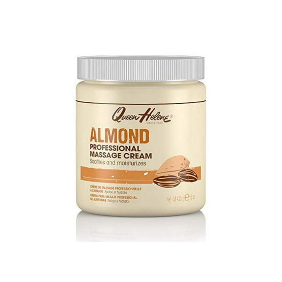 Queen Helene, Professional Massage Cream- Soothes and Moisturizes Skin-  ALMOND - 15 oz