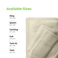 thumbnail image 5 of Cariloha Classic Bamboo Viscose 4-Piece Bed Sheet Set - Cooling and Comfortable for Rest and Relaxation - Flat and Fitted Sheet and Two Pillowcases - King - Ivory, 5 of 7