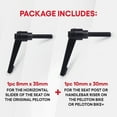 thumbnail image 5 of Replacement Seat & Handlebars Slide Adjustment Handles - L Handle for all Peloton Bikes (Original Peloton Bike & Bike+ and Cross Training Bike & Bike+) - All Metal Handles 2-Pack, 5 of 7