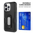 thumbnail image 6 of CoverON For Apple iPhone 14 Pro Max Holster Case, Heavy Duty Full Body Belt Clip Phone Cover Kick Stand Card Slot - Black, 6 of 8