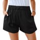 thumbnail image 3 of Pantalones cortos elegantes Nikou de pierna ancha para mujer casuales de cintura alta verano, 3 of 6