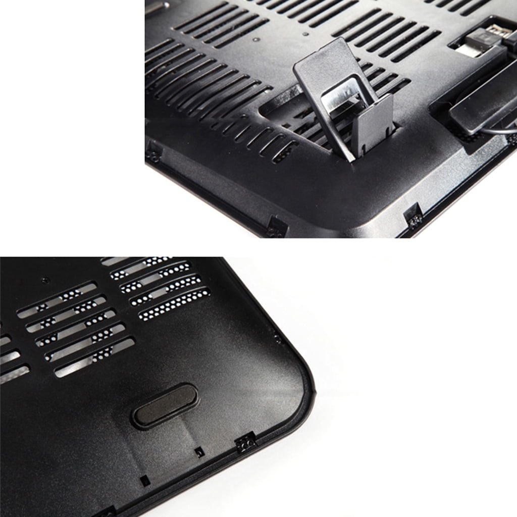 lanema Metal Panel Dual Fan Notebook Cooler High Speed Silent Laptop Cooling Pad Slim