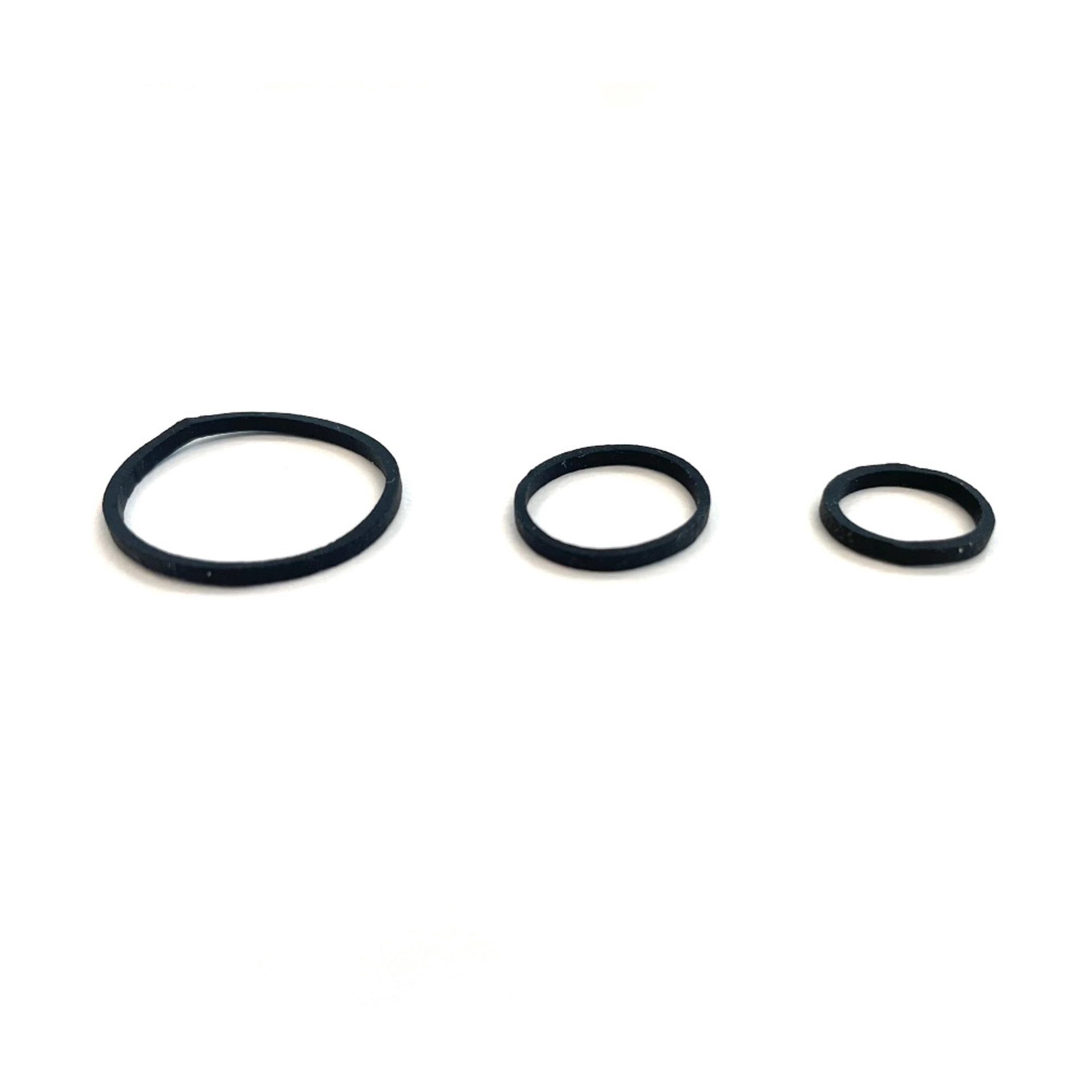 (6 pack) Goody Mini Rubber Bands Black Ouchless Hold Hair Elastics for Fine Hair - 250 Count