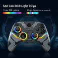 thumbnail image 2 of Wireless Game Controller, Joystick, Triggers, RGB Lighting Gamepad for PC/Switch/Android/iOS/Steam Deck, 2 of 10