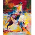 thumbnail image 2 of Wallich, Richard 26x31 Black Ornate Wood Framed with Double Matting Museum Art Print Titled - Rodeo, 2 of 4