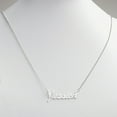 thumbnail image 3 of - Personalized Planet Sterling Silver Nameplate Necklace, Women's 18", 3 of 7