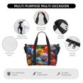 thumbnail image 3 of Zufioo Easter Eggs Pattern Hand-held Travel Bag, Waterproof Adjustable Shoulder Strap Crossbody Duffel Bag, Suitable for Work, Short trips, Sports, 3 of 5