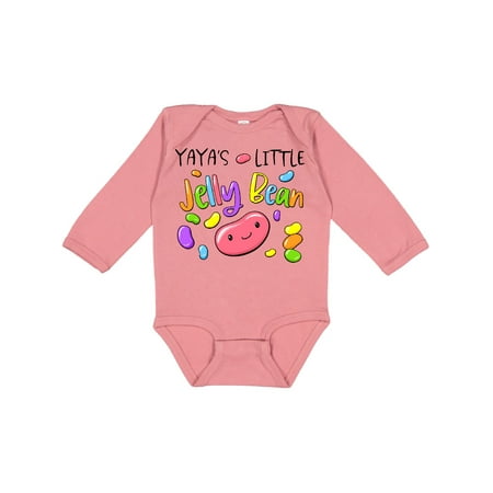 

Inktastic Yaya s Little Jellybean Cute Easter Candy Gift Baby Boy or Baby Girl Long Sleeve Bodysuit