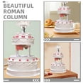 thumbnail image 3 of Yardwe 4Pcs Decorative White Plastic Pillars Cake Support Rods for Display, 3 of 7