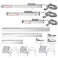 thumbnail image 2 of Linear Scale, Wear Resistant Dro Linear Scale, Practical For Electronic Equipment Professional Use Lathe General Purpose Stroke -100mm 0-400mm 0-600mm, 2 of 8