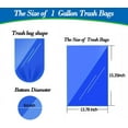 thumbnail image 2 of RYTHGF-1 Gallon 140 pcs (0.8-1 Gal)Small Black Trash Bags, Strong 0.8 Gallon 1 Gallon 1.2 Gallon Garbage Bags, Bathroom Trash Can Bin Liners,Mini Bags Waste Basket Liner,Fit 3,4.5 Liter, 0.8-1 Gal(1B, 2 of 4