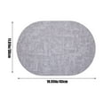 thumbnail image 3 of FHBVT Oval Leather Placemats, Water and Oil Proof, Heat Insulation, Non-Slip Design for Dining Tables, Flexible, Easy to Clean, Perfect for Home, Kitchen, and Restaurant Decor, 3 of 6