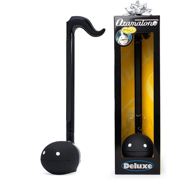 Otamatone Deluxe Instrumento musical electrónico para adultos Sintetizador portátil Música eléctrica digital de Japón por Cube/Maywa Denki Cool Stuff Gifts, Negro [Manual en inglés]