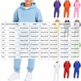 thumbnail image 3 of Ulanda Kids Sweatsuits 2 Piece Set Boys Girls Athletic Tracksuit Tween Trendy Jogging Suits Fall Winter Sweatpants Hoodie (Pink, 9-10 Years), 3 of 6