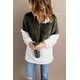 thumbnail image 3 of ABPHQTO Jersey de forro polar extragrande con cremallera y cuello con cremallera para mujer Atrovirens White, 3 of 5