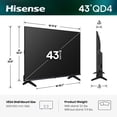 thumbnail image 2 of Hisense 43" Class QD40R Series Hi-QLED FHD Smart Roku TV (43QD40R, 2026 Model) - Hi - QLED Color, Dolby Audio, Full Array LED, Slim Bezel Design, Noise Reduction, Game Mode, Roku OS, 2 of 25