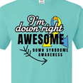 thumbnail image 4 of Inktastic Im Down Right Awesome Down Syndrome Awareness with Arrow T-Shirt, 4 of 5