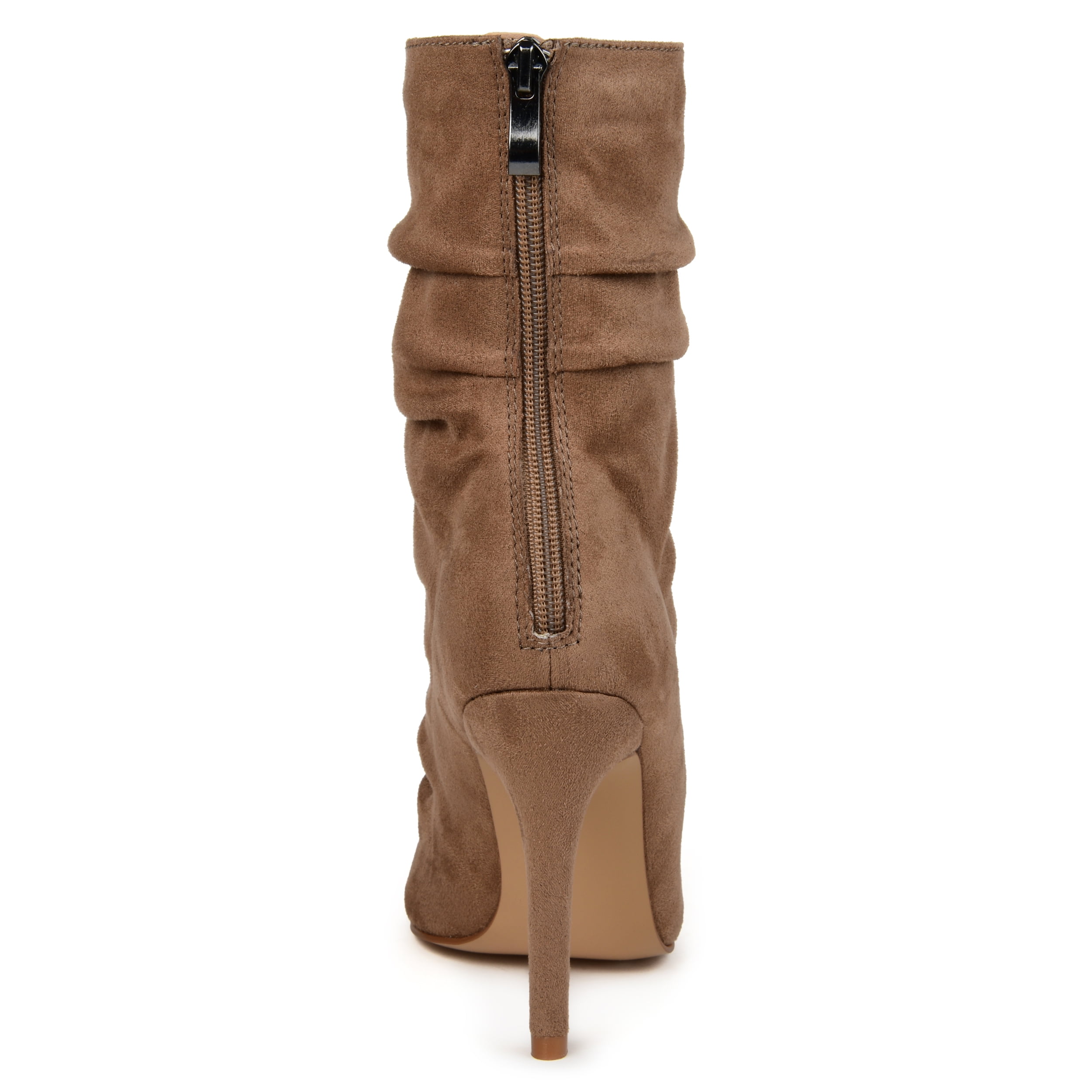 Journee Womens Markie Back Heel Zip Stiletto Booties, Widths Available
