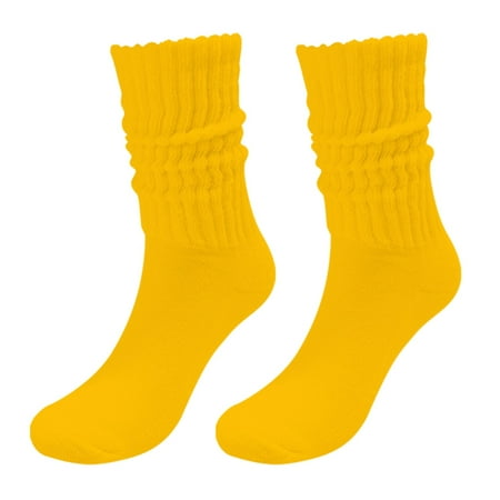 

6-Pack Socks for Women Solid Color Crew Colorful Lightweight Socks