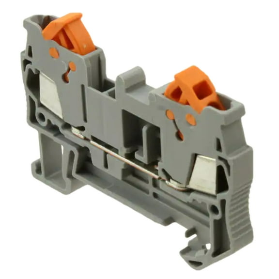 QTC1,5 Terminal Block Connector 2 Position Feed Through Gray 16-24 AWG :Rohs 3205019