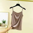 thumbnail image 2 of SHITINN Khaki Undershirts for Women Women's Soft Strap Camisole Tank Top for Home and Casual Wear Comfortable Layering All Season Basic Undershirt, 2 of 3