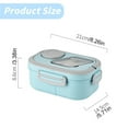 thumbnail image 2 of Bento Box for Adult, Ongmies 1200Ml Leak-Proof Lunch Box for Adults - Modern Minimalist Design with Utensil Set, Fresh-Keeping, Perfect for Dining Out,, 2 of 8