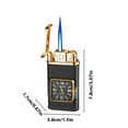 thumbnail image 3 of RnemiTe-amo Lightsaber Torch Lighter,Metal Windproof Straight Blue Flame Inflatable Lighter With Transparent Gas Chamber With Clock Lighter, 3 of 9