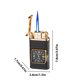thumbnail image 3 of Metal Windproof Blue Flame Lighter | Inflatable Straight Torch with Transparent Gas Chamber & Built-In Clock | Durable Sturdy Portable Outdoor Design | 1 Pack, 3 of 9