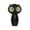 Black-As Shows, variant on Owl Handheld Fan, USB Rechargeable Mini Fan with Digital Display, 3 Speed Settings, Compact Personal Fan for Travel, Office, Outdoor Activities, Ultra Quiet and Powerful