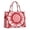 Red White Tie, variant on Large Capacity Tote Bag,Rainbow Tie Dye Mandala Pattern Handbag Fashion Luxury Tote Bag,15.7"x13"x 5.1" Inches,Laptop Compatible