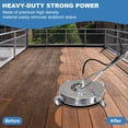 thumbnail image 3 of 24" Pressure Washer Surface Cleaner, 4900PSI Stainless Steel Surface Cleaner Attachment for Pressure Washer for Driveways, Pathway, Sidewalks, Patios, Decks, Dual Handles, 3 of 8