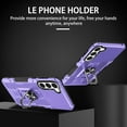 thumbnail image 2 of for Samsung Galaxy S23+ Plus Case with Metal Ring Kickstand for Women & Men, Heavy-Duty Protection Shockproof Bumper Cover Case for Samsung Galaxy S23 Plus TY Purple, 2 of 18