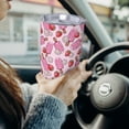 thumbnail image 6 of Daiia Strawberry Popsicle Printed 20oz Insulated Coffee Cup with Straw Topper, Fully Spill Proof Travel Coffee Mug, Stainless Steel Tumbler for Work Home Outdoor Car-Without Straw, 6 of 8