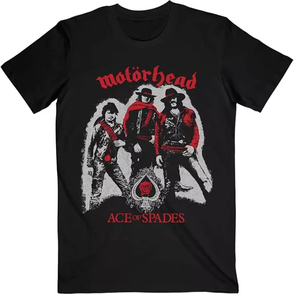 Motorhead Ace of Spades Cowboys T-Shirt Black New